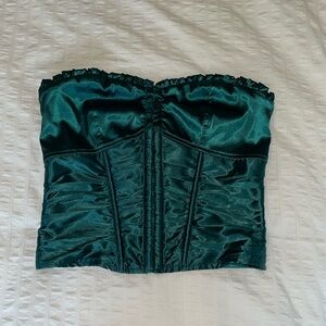 Superdown green corset top